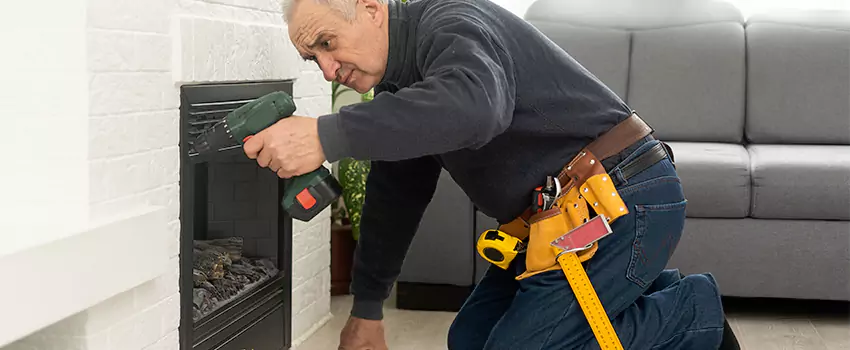 New Indoor Fireplace Installation in Elmwood Park, New Jersey