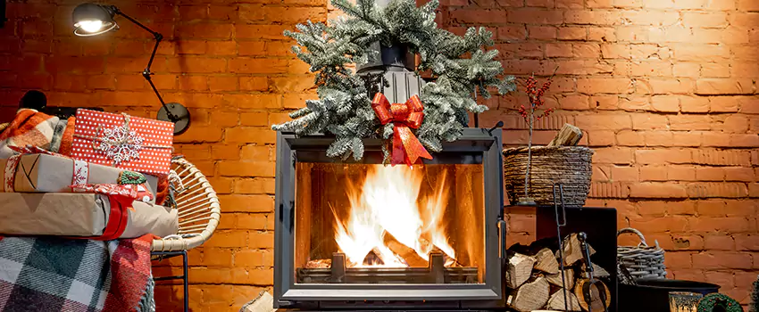 Travis Industries Linear Gas Fireplace Installation in Elmwood Park, New Jersey