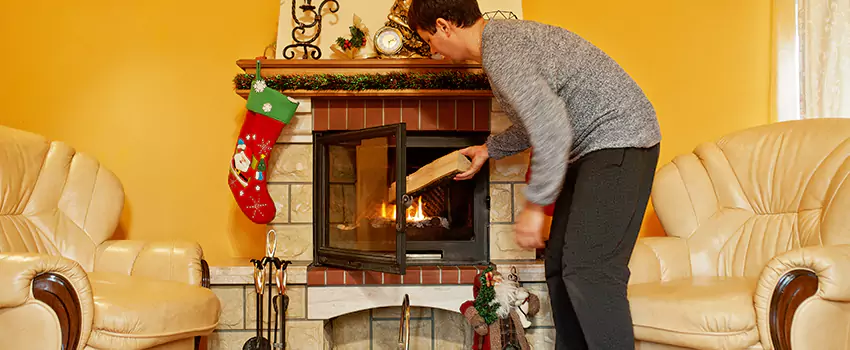 Rusted Metal Fireplace Restoration in Elmwood Park, New Jersey