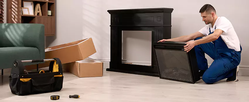 Old Rusted Metal Fireplace Repair And Replacement in Elmwood Park, NJ