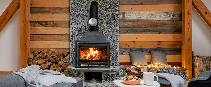 Thelin Hearth Products Direct Vent Gas Stove Fireplace Inspection in Elmwood Park, New Jersey